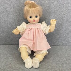 CBS Toys Vintage Baby Doll Soft Body Pink White Lace Dress 1983 Sleepy Eyes 16"
